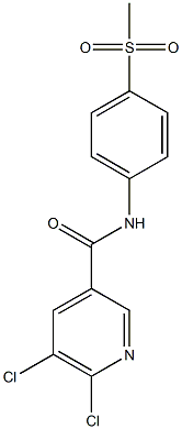  5,6-dichloro-N-(4-methanesulfonylphenyl)pyridine-3-carboxamide