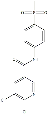 5,6-dichloro-N-(4-methanesulfonylphenyl)pyridine-3-carboxamide