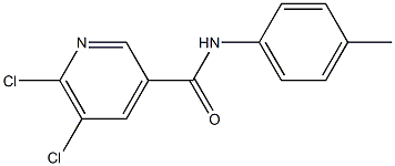 5,6-dichloro-N-(4-methylphenyl)pyridine-3-carboxamide Structure