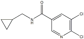 5,6-dichloro-N-(cyclopropylmethyl)pyridine-3-carboxamide Structure