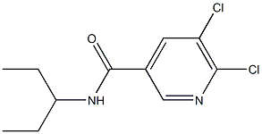 5,6-dichloro-N-(pentan-3-yl)pyridine-3-carboxamide Structure