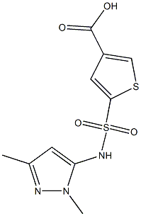 5-[(1,3-dimethyl-1H-pyrazol-5-yl)sulfamoyl]thiophene-3-carboxylic acid