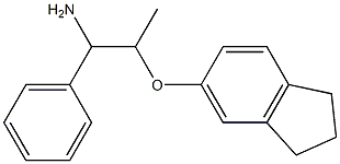 5-[(1-amino-1-phenylpropan-2-yl)oxy]-2,3-dihydro-1H-indene,,结构式