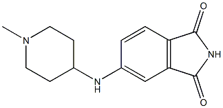 5-[(1-methylpiperidin-4-yl)amino]-2,3-dihydro-1H-isoindole-1,3-dione Structure