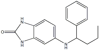 5-[(1-phenylbutyl)amino]-2,3-dihydro-1H-1,3-benzodiazol-2-one Structure