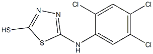 5-[(2,4,5-trichlorophenyl)amino]-1,3,4-thiadiazole-2-thiol Struktur