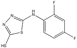 5-[(2,4-difluorophenyl)amino]-1,3,4-thiadiazole-2-thiol Struktur