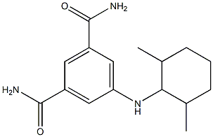 5-[(2,6-dimethylcyclohexyl)amino]benzene-1,3-dicarboxamide,,结构式