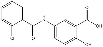 5-[(2-chlorobenzoyl)amino]-2-hydroxybenzoic acid Struktur