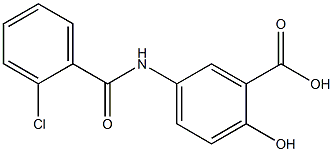 5-[(2-chlorobenzoyl)amino]-2-hydroxybenzoic acid Structure