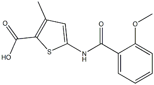 5-[(2-methoxybenzoyl)amino]-3-methylthiophene-2-carboxylic acid