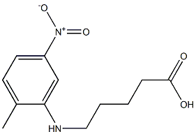 5-[(2-methyl-5-nitrophenyl)amino]pentanoic acid Structure