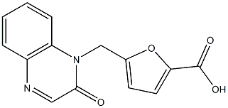 5-[(2-oxo-1,2-dihydroquinoxalin-1-yl)methyl]furan-2-carboxylic acid Struktur