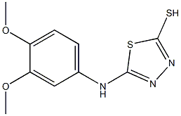 5-[(3,4-dimethoxyphenyl)amino]-1,3,4-thiadiazole-2-thiol Structure