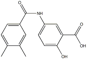  5-[(3,4-dimethylbenzene)amido]-2-hydroxybenzoic acid