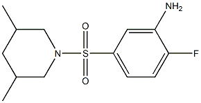  5-[(3,5-dimethylpiperidine-1-)sulfonyl]-2-fluoroaniline