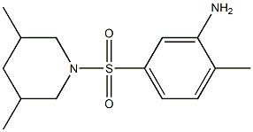 5-[(3,5-dimethylpiperidine-1-)sulfonyl]-2-methylaniline 结构式