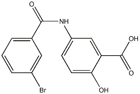 5-[(3-bromobenzoyl)amino]-2-hydroxybenzoic acid Structure