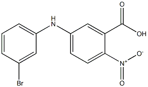 5-[(3-bromophenyl)amino]-2-nitrobenzoic acid