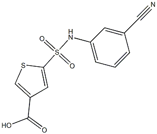  5-[(3-cyanophenyl)sulfamoyl]thiophene-3-carboxylic acid