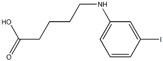 5-[(3-iodophenyl)amino]pentanoic acid Struktur