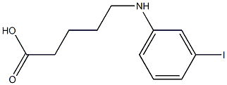 5-[(3-iodophenyl)amino]pentanoic acid Structure