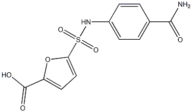  5-[(4-carbamoylphenyl)sulfamoyl]furan-2-carboxylic acid