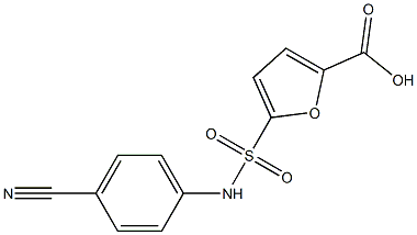  5-[(4-cyanophenyl)sulfamoyl]furan-2-carboxylic acid