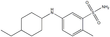 5-[(4-ethylcyclohexyl)amino]-2-methylbenzene-1-sulfonamide Structure