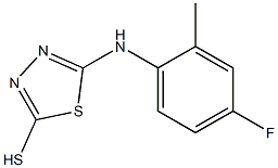  5-[(4-fluoro-2-methylphenyl)amino]-1,3,4-thiadiazole-2-thiol