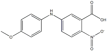 5-[(4-methoxyphenyl)amino]-2-nitrobenzoic acid Structure