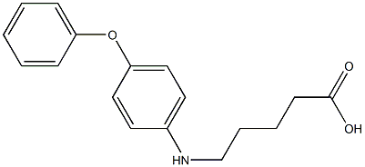 5-[(4-phenoxyphenyl)amino]pentanoic acid Structure