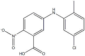 5-[(5-chloro-2-methylphenyl)amino]-2-nitrobenzoic acid