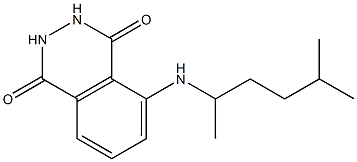 5-[(5-methylhexan-2-yl)amino]-1,2,3,4-tetrahydrophthalazine-1,4-dione Struktur