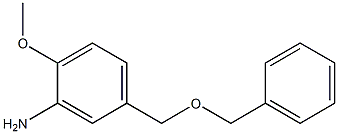 5-[(benzyloxy)methyl]-2-methoxyaniline 化学構造式
