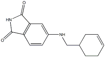 5-[(cyclohex-3-en-1-ylmethyl)amino]-2,3-dihydro-1H-isoindole-1,3-dione Structure