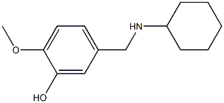 5-[(cyclohexylamino)methyl]-2-methoxyphenol 结构式