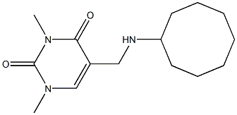 5-[(cyclooctylamino)methyl]-1,3-dimethyl-1,2,3,4-tetrahydropyrimidine-2,4-dione Structure