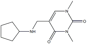 5-[(cyclopentylamino)methyl]-1,3-dimethyl-1,2,3,4-tetrahydropyrimidine-2,4-dione