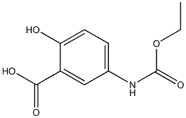 5-[(ethoxycarbonyl)amino]-2-hydroxybenzoic acid 结构式