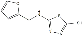5-[(furan-2-ylmethyl)amino]-1,3,4-thiadiazole-2-thiol Structure