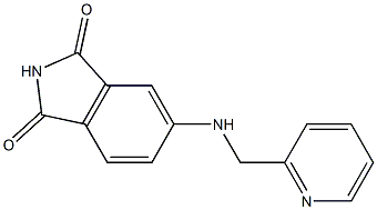 5-[(pyridin-2-ylmethyl)amino]-2,3-dihydro-1H-isoindole-1,3-dione 化学構造式