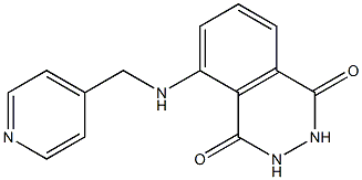 5-[(pyridin-4-ylmethyl)amino]-1,2,3,4-tetrahydrophthalazine-1,4-dione,,结构式