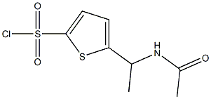 5-[1-(acetylamino)ethyl]thiophene-2-sulfonyl chloride Struktur