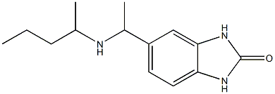 5-[1-(pentan-2-ylamino)ethyl]-2,3-dihydro-1H-1,3-benzodiazol-2-one Struktur