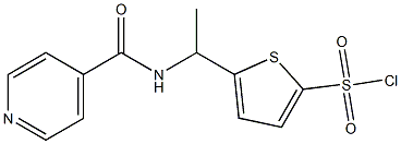 5-[1-(pyridin-4-ylformamido)ethyl]thiophene-2-sulfonyl chloride