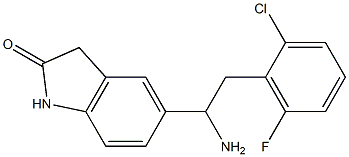 5-[1-amino-2-(2-chloro-6-fluorophenyl)ethyl]-2,3-dihydro-1H-indol-2-one