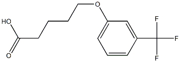 5-[3-(trifluoromethyl)phenoxy]pentanoic acid Structure