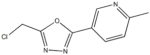 5-[5-(chloromethyl)-1,3,4-oxadiazol-2-yl]-2-methylpyridine Structure