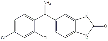 5-[amino(2,4-dichlorophenyl)methyl]-2,3-dihydro-1H-1,3-benzodiazol-2-one Structure